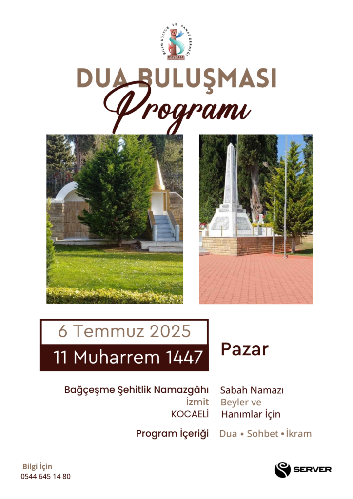Kocaeli Bağçeşme Dua Buluşması Programı
